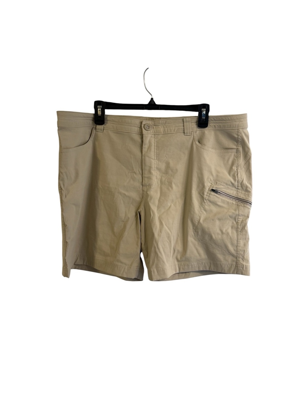 Eddie Bauer Tan Hybrid Shorts with Zip Pocket